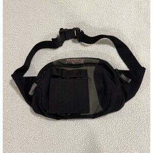 Jansport Green Waist Pack Fanny Pack Adjustable Strap Water Bottle Holder
